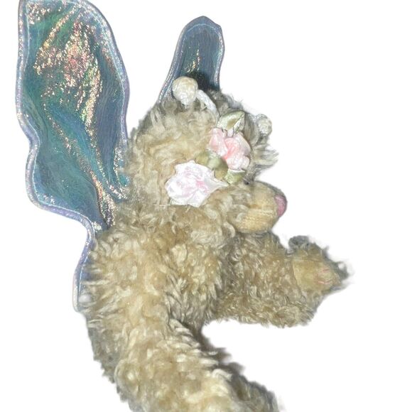 Vintage Ty Attic Treasures Plush Teddy Bear Fairy Rafaella Wings Nursery Shower - Picture 8 of 13